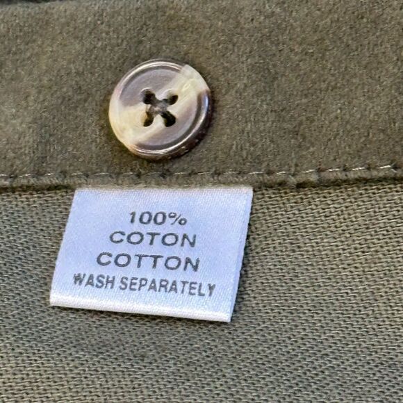 Charles Tywitt Green Flannel Cotton Buttondown Shirt - Picture 11 of 11